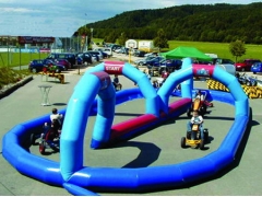 Interactive Inflatable Kids Club Karts Race Track