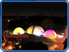 Unique structures de dôme gonflables à lumière LED pour événements corporatifs, spectacles commerciaux