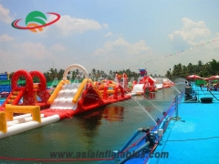 Inflatable Aqua Run Challenge Water Pool Toys and Advertising Inflatables Wholesale