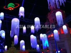 décoration de scène de lumière gonflable méduses
