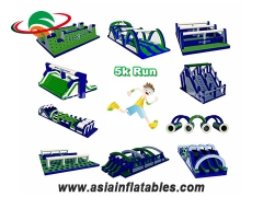 Hot sell Factory Direct Insane Inflatable Obstacle 5k Adult Extreme Sport Inflatable 5k Run For Sale