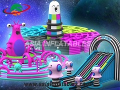Popular Colourful Art-Zoo Inflatable Theme Park