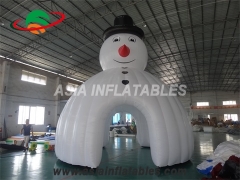 Inflatable Christmas Snowman Dome