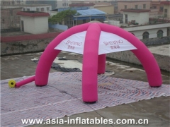 Tente de dôme gonflable rose