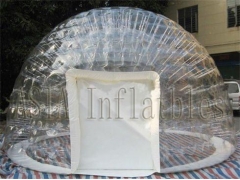 Double couche de tente de bulle gonflable claire