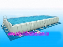 Cadre rectangulaire en métal piscine