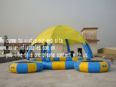 Tente de piscine gonflable
