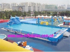 Large Metal Frame Swimming Pool Set