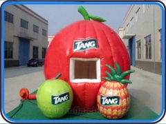 Cabine de fruits gonflable publicitaire