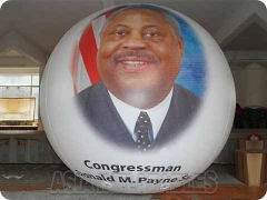 ballon gonflable à l'hélium pour l'élection présidentielle avec figure imprimée