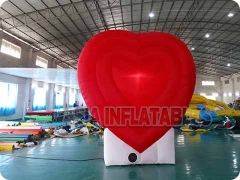 modèle de coeur gonflable rouge personnalisé