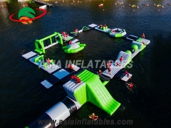Personnalisé Flottant Parc aquatique Gonflable de terrain de jeu d'Aqua de Mer élégant
