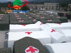 excellente qualité Tente de commandement gonflable en PVC pour exercices médicaux en cas d'urgence avec prix de gros