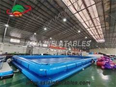 Terrain de pickleball gonflable et flottant