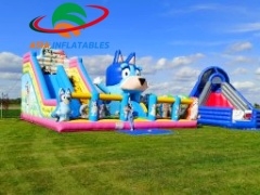 Château gonflable commercial Bluey Combo avec toboggan fabricants