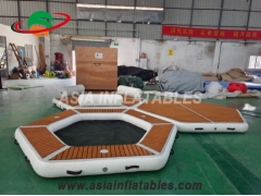 Plateforme aquatique gonflable pour île flottante