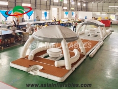 Équipement de jeux aquatiques Plateforme gonflable de loisirs aquatiques