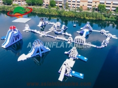 Parc aquatique gonflable flottant pour adultes élégant
